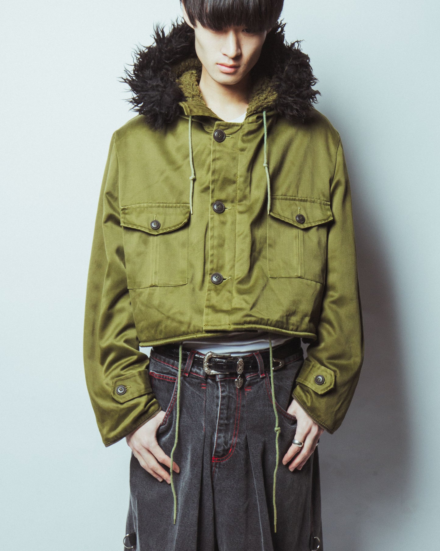 vintage b-9 private type cropped jacket