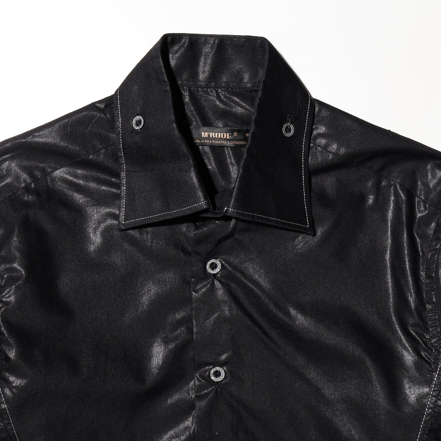 vintage euro cropped luster shirt