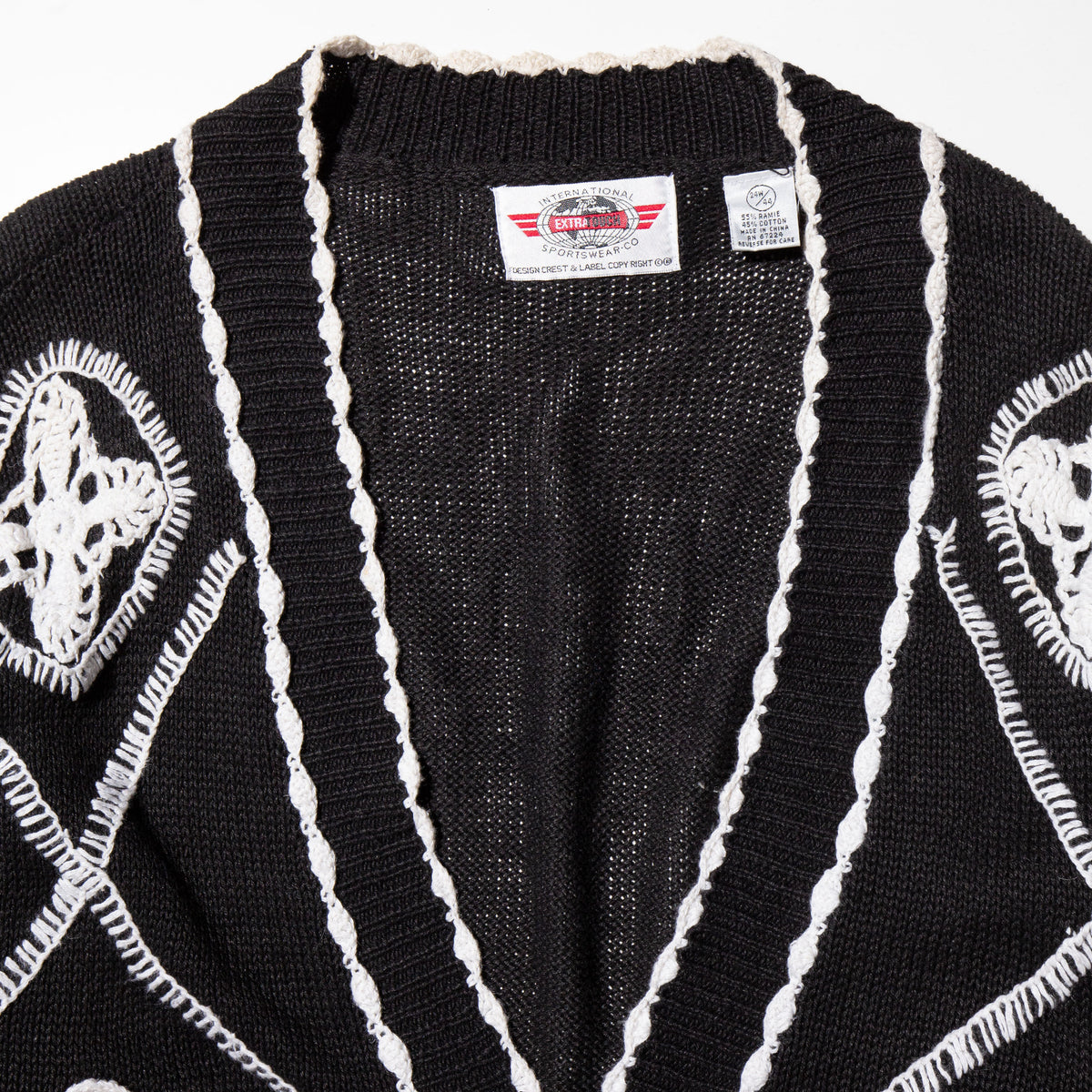 vintage loose crochet cardigan