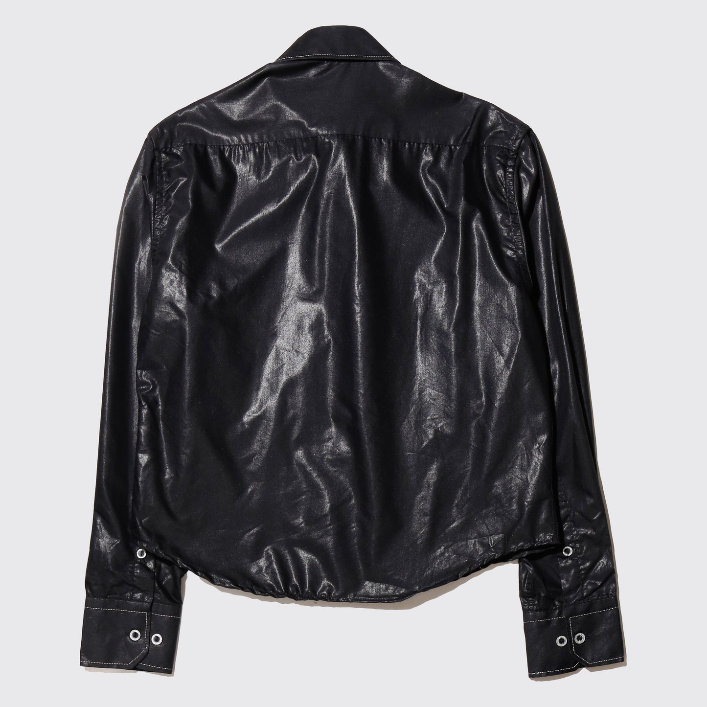 vintage euro cropped luster shirt