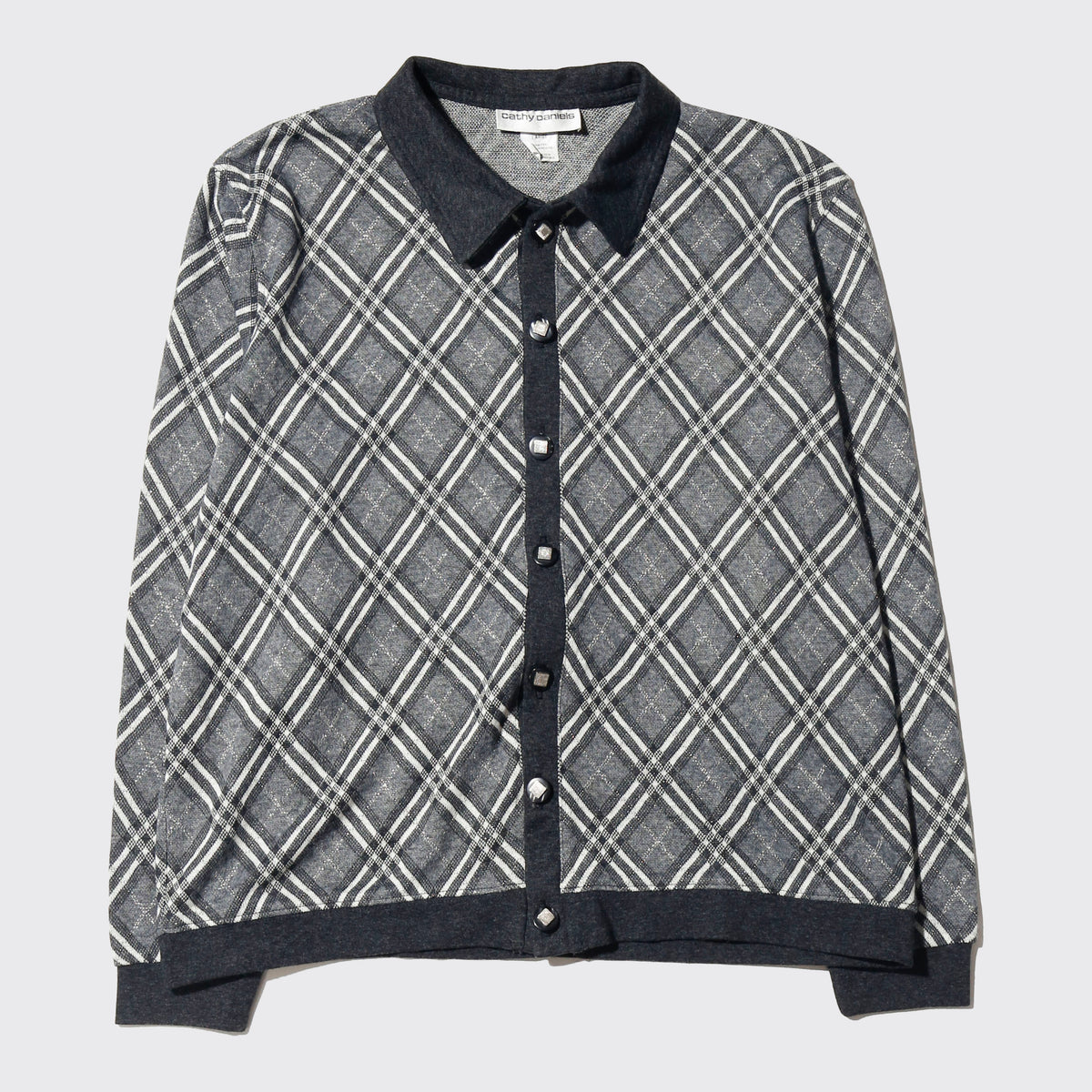 vintage shinny dia knit jacket