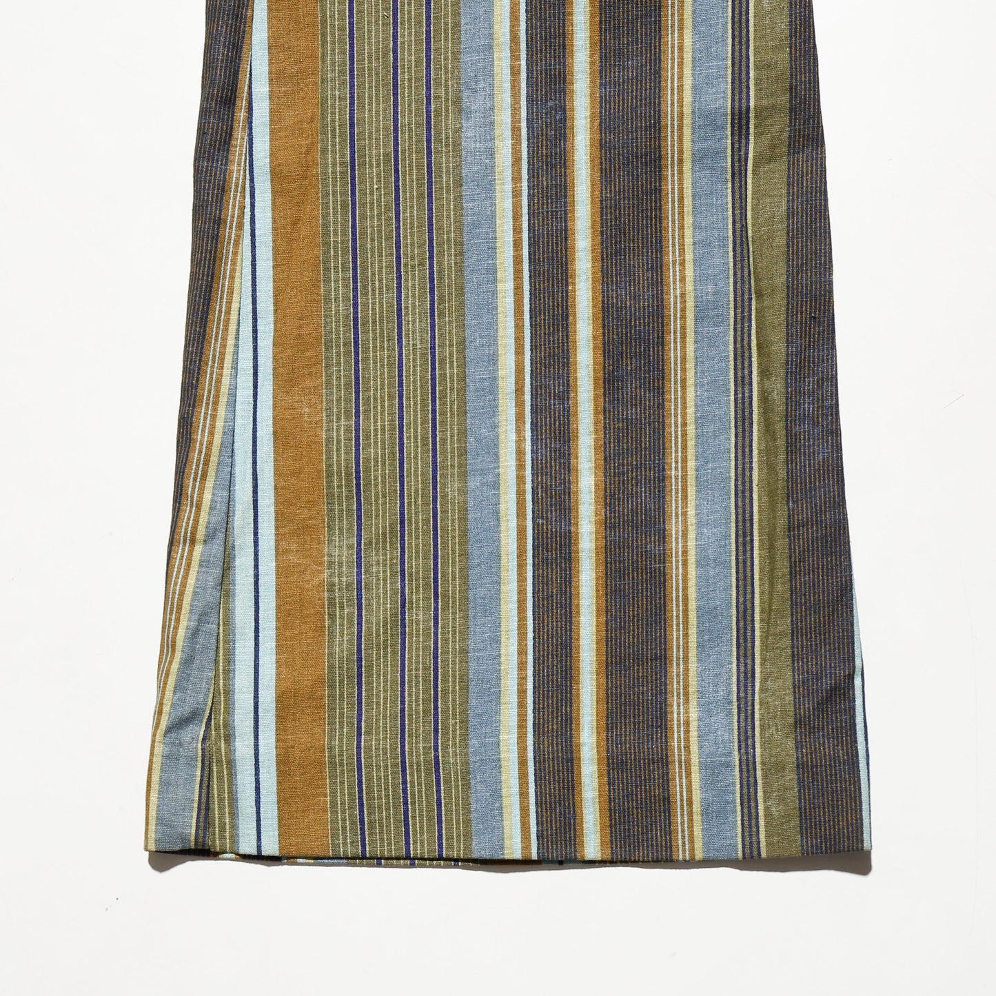 vintage low rise desert stripe flare trousers