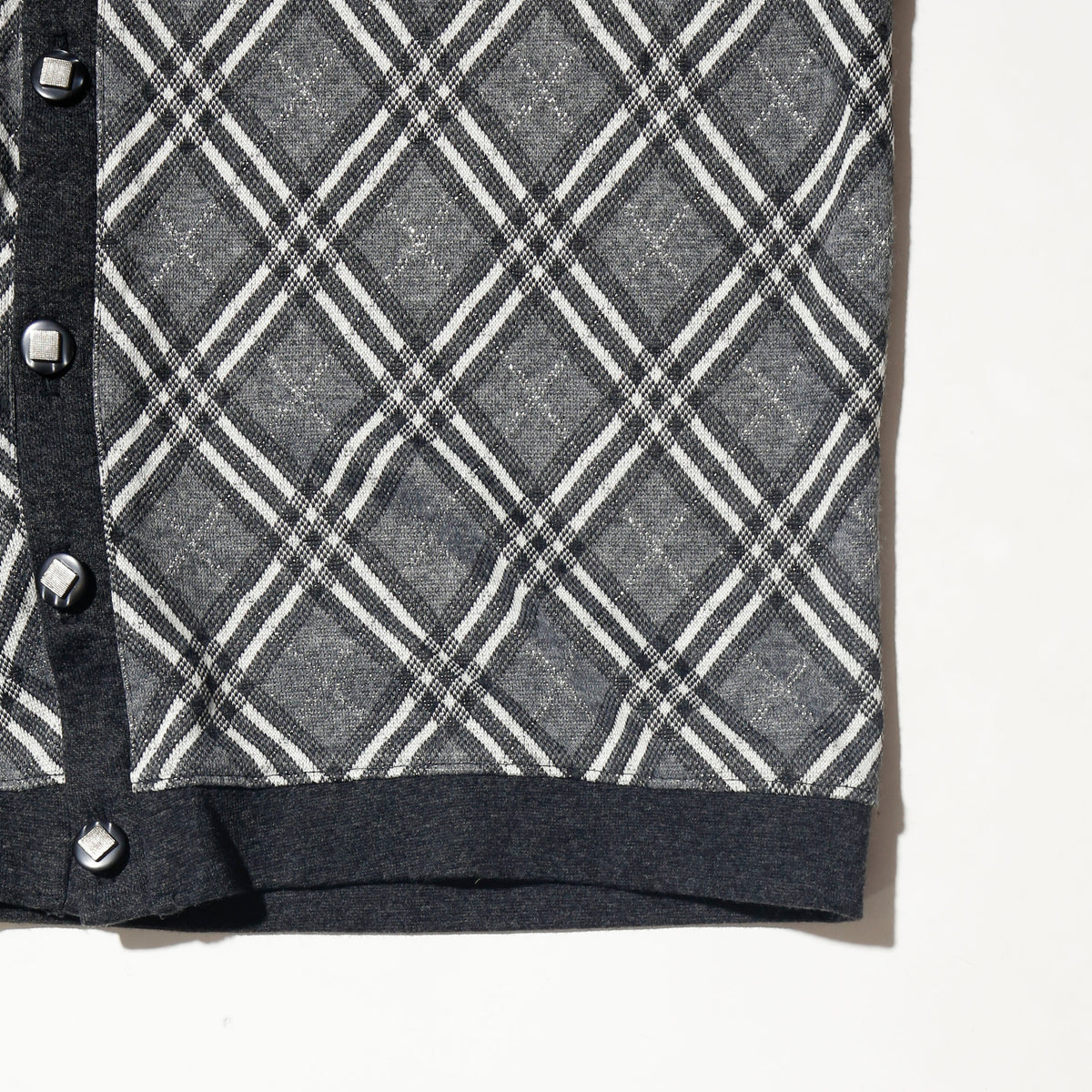 vintage shinny dia knit jacket