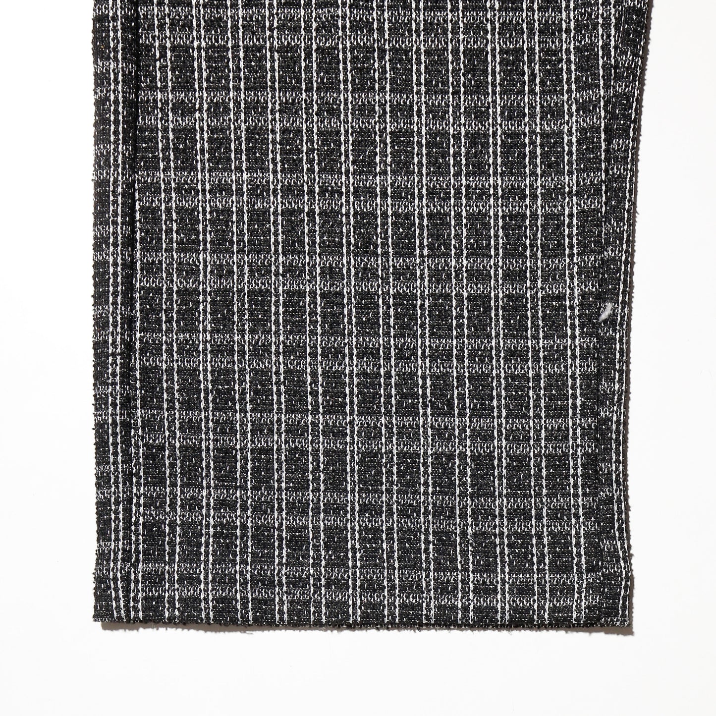 vintage check tweed wide slacks