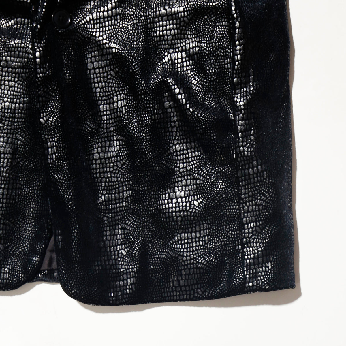 vintage faux python tailored jacket