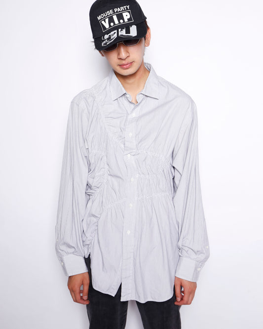*one-off irregular gathering shirt
