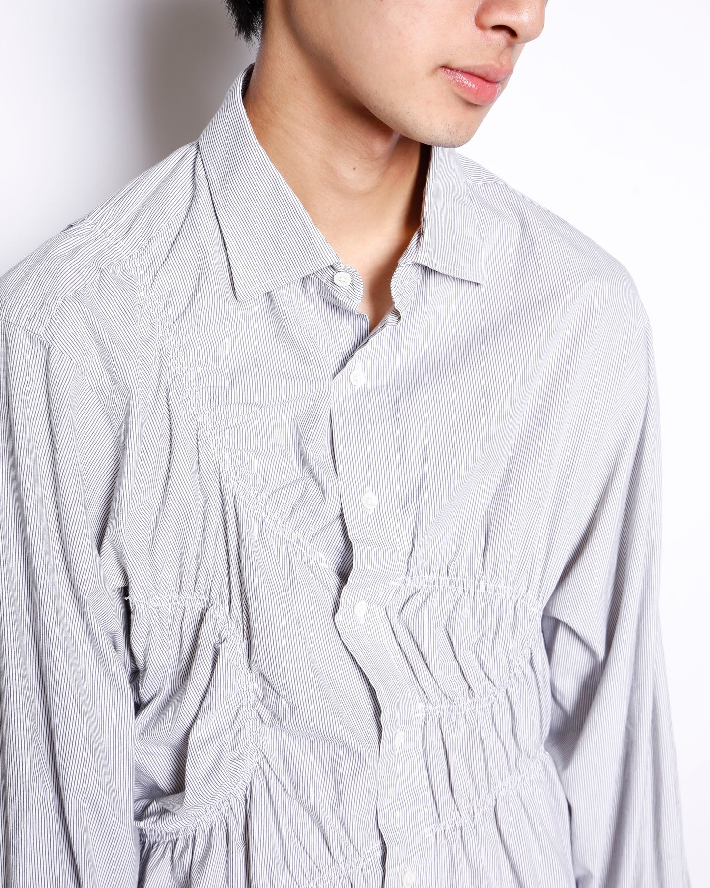 *one-off irregular gathering shirt