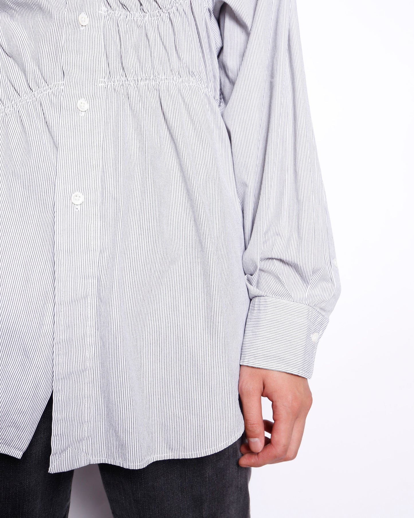 *one-off irregular gathering shirt