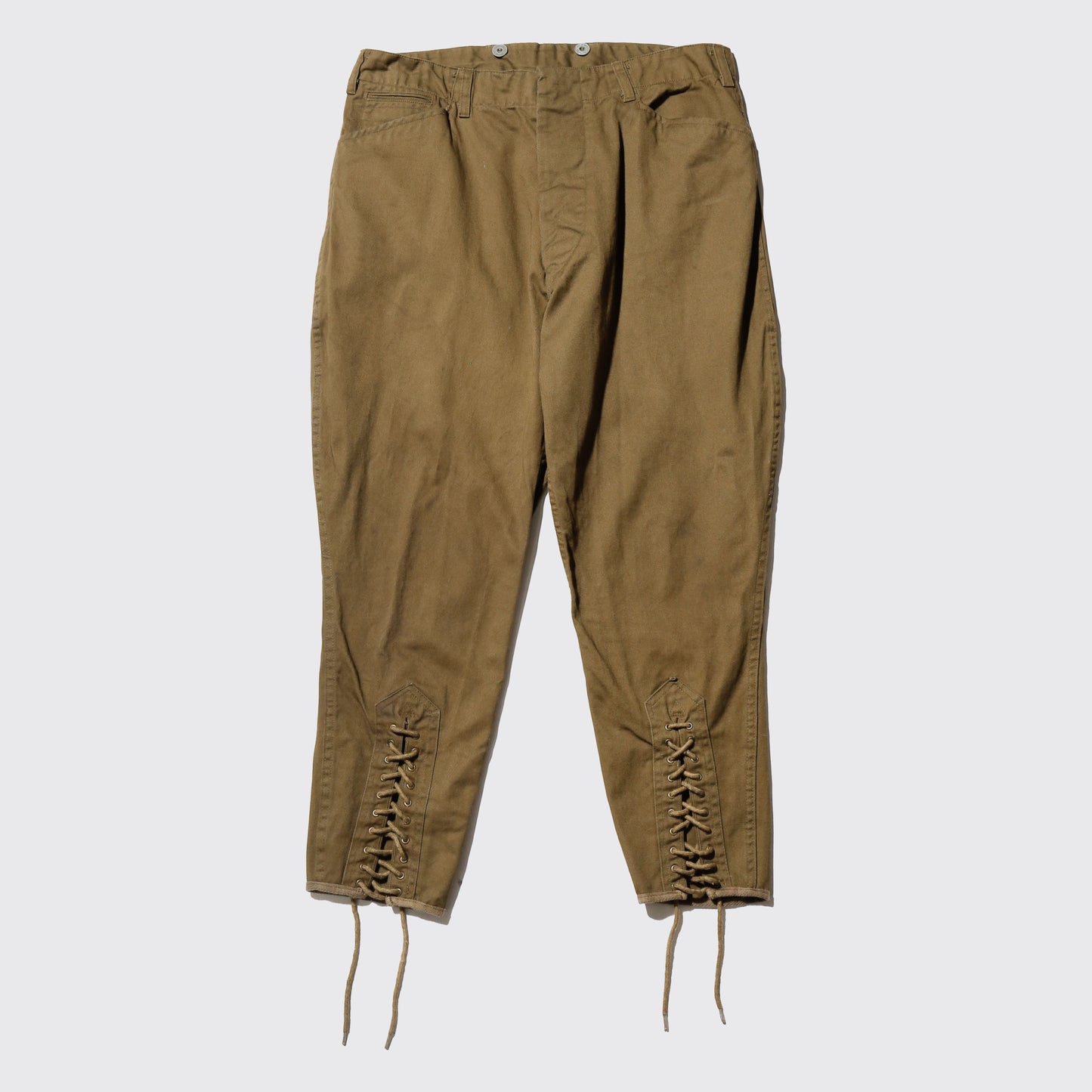 vintage replica lace up jodhpur trousers