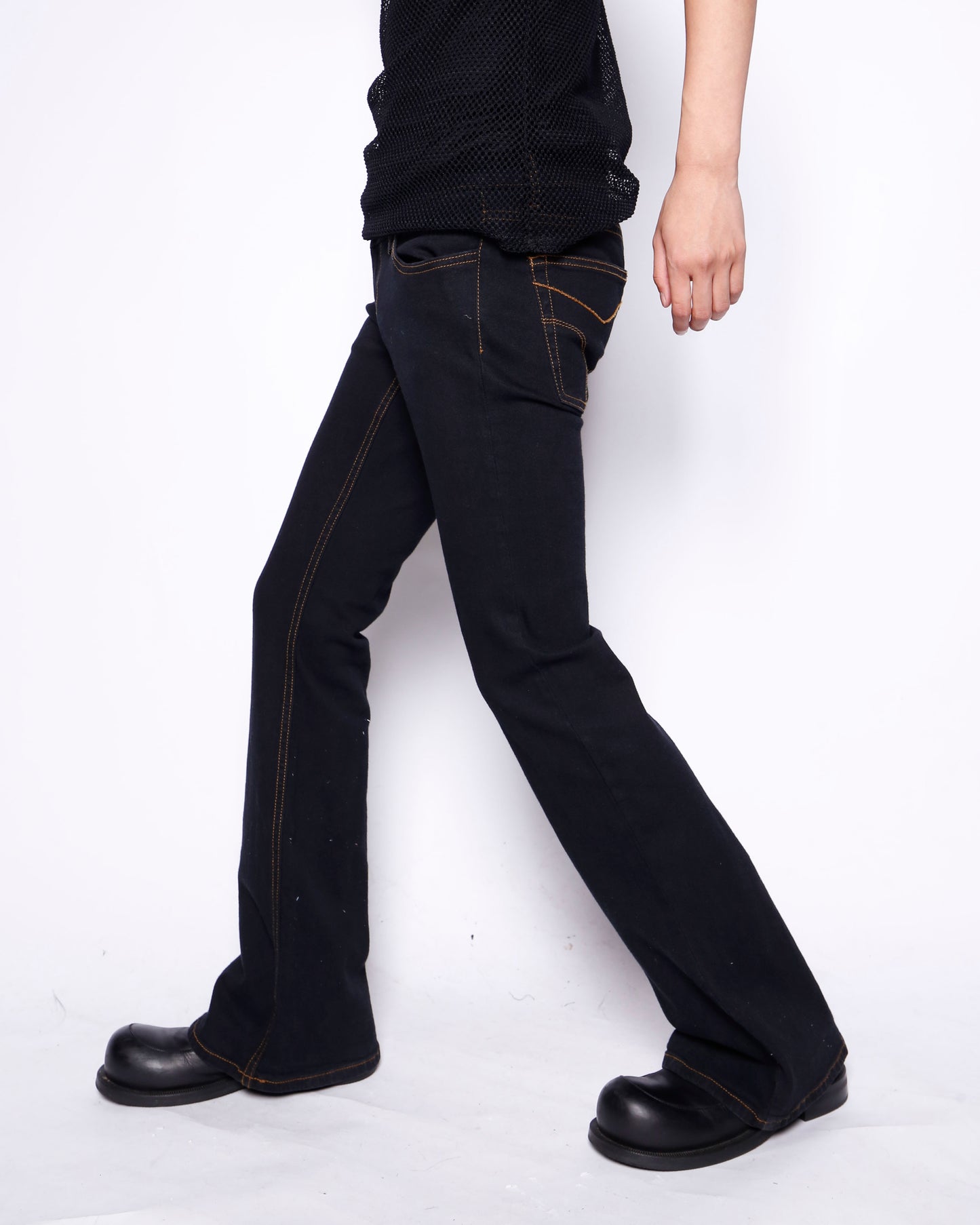 vintage dickies low rise flare jeans
