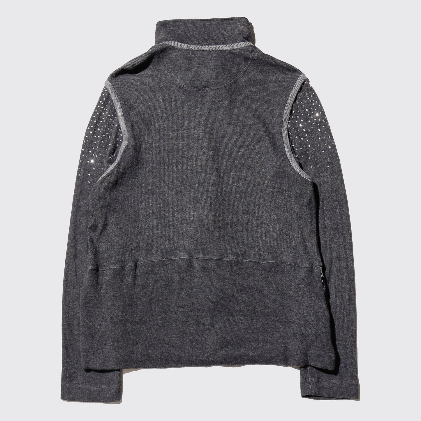 vintage shinny knit track jacket