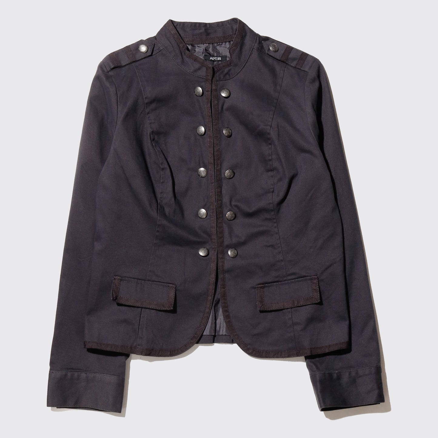 vintage cropped cotton napoleon jacket