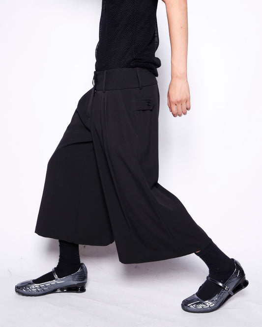 vintage low rise slacks wide shorts