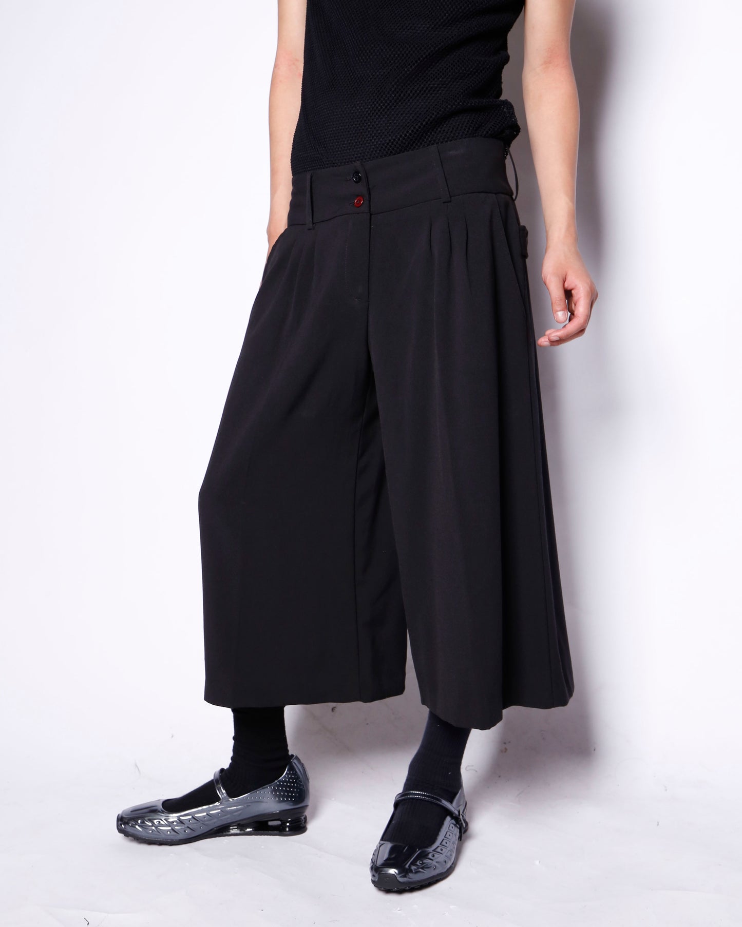 vintage low rise slacks wide shorts