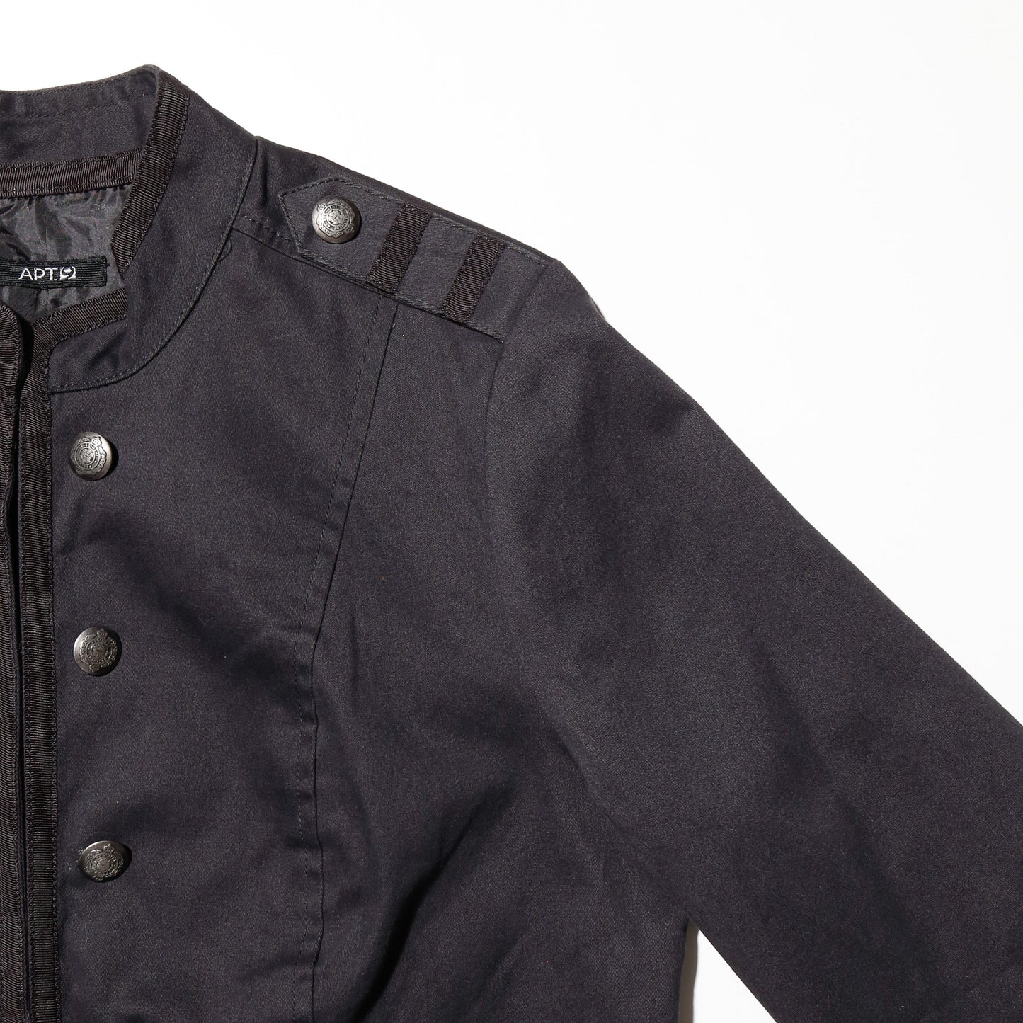 vintage cropped cotton napoleon jacket