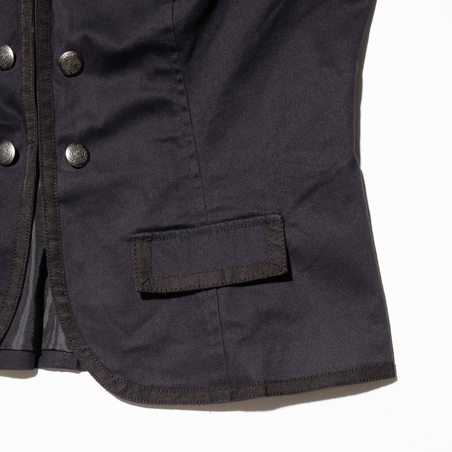 vintage cropped cotton napoleon jacket