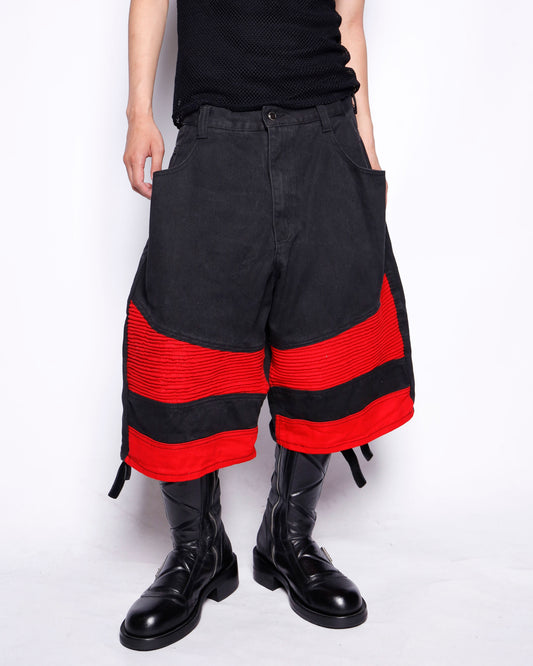 vintage motorcycle baggy shorts