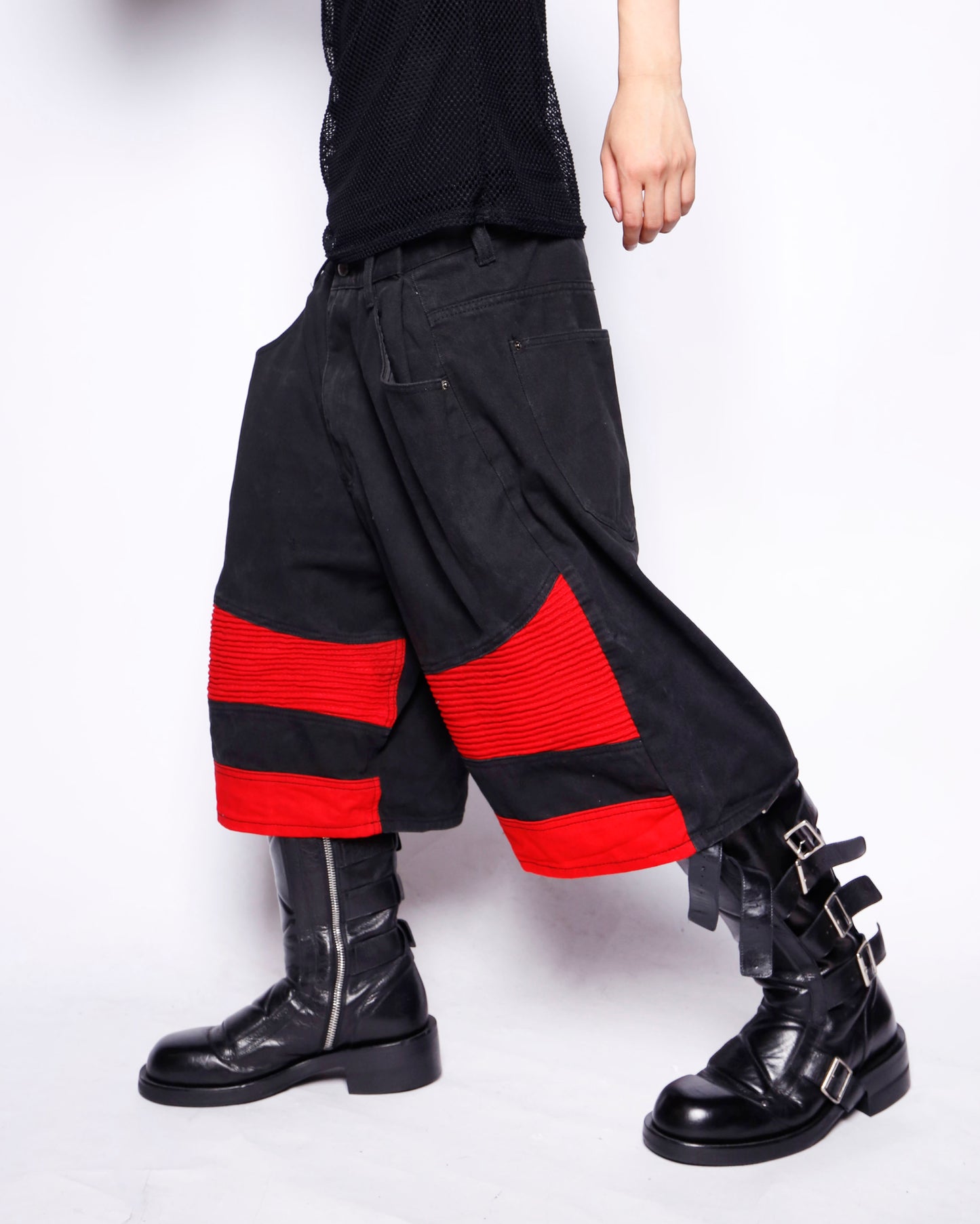 vintage motorcycle baggy shorts