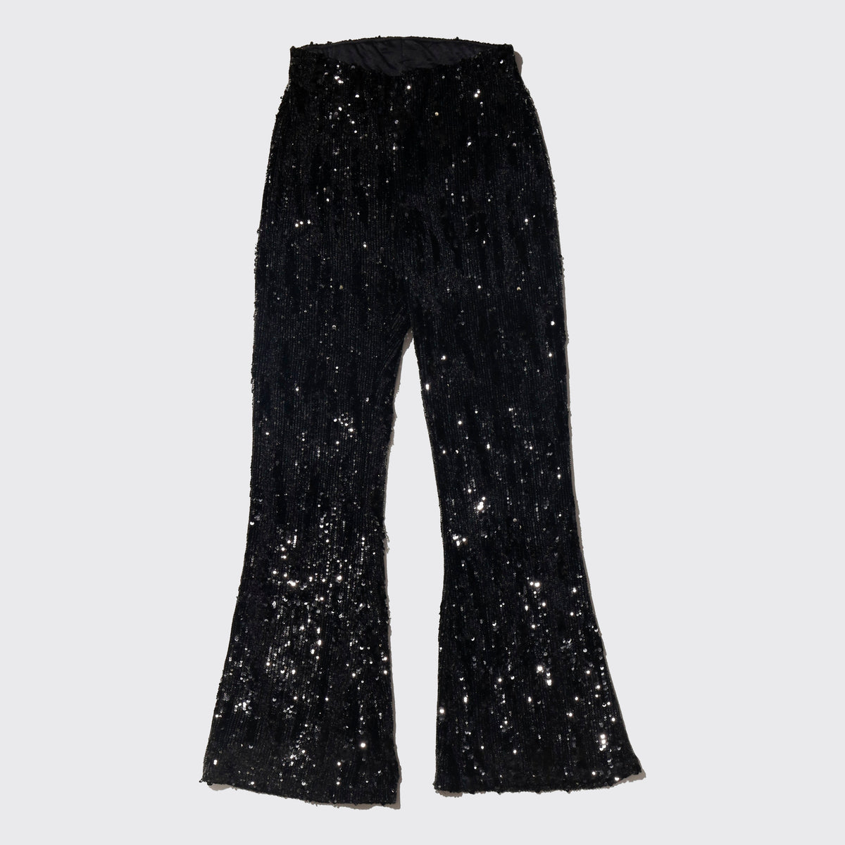 vintage low rise spangle flare trousers