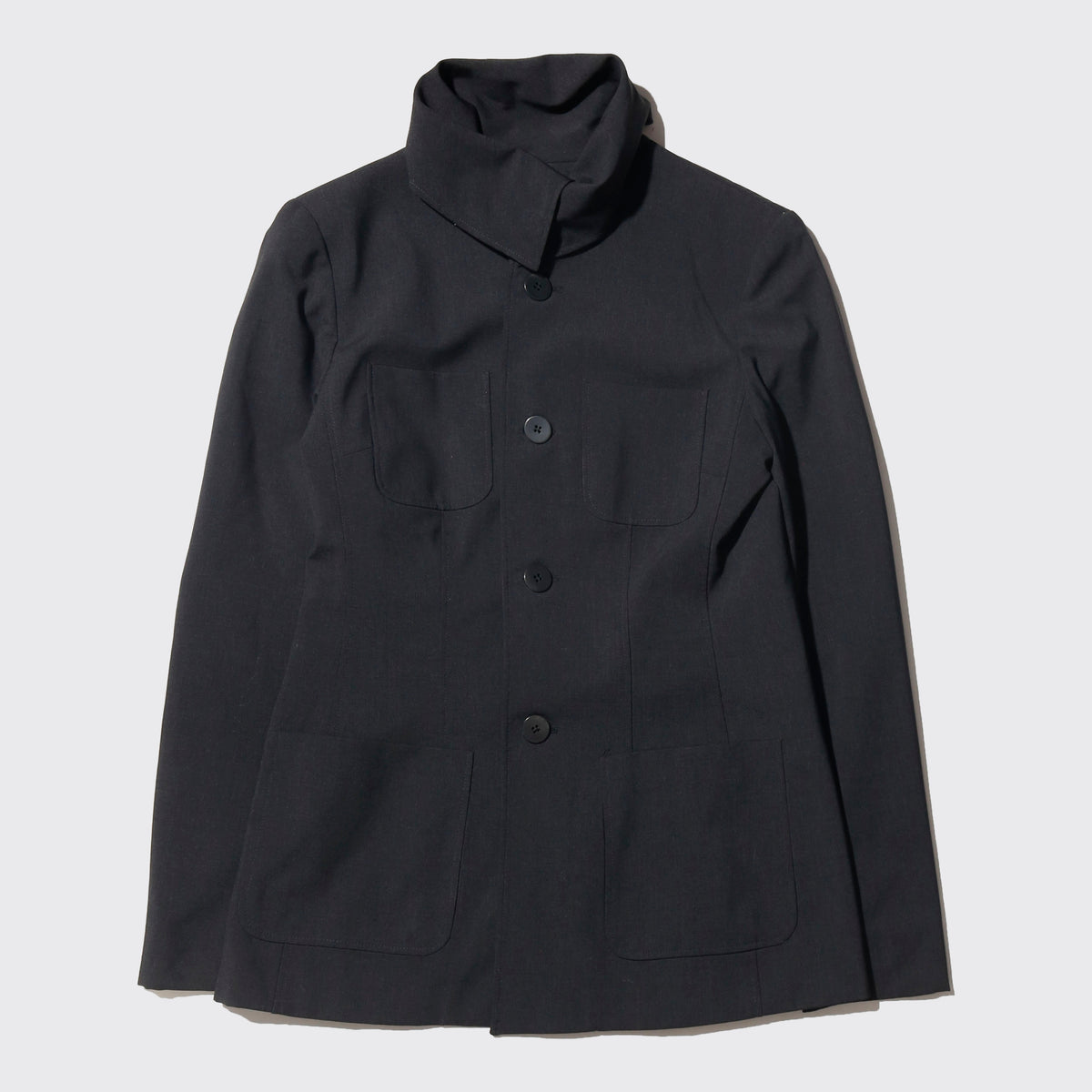 vintage stand collar torso jacket