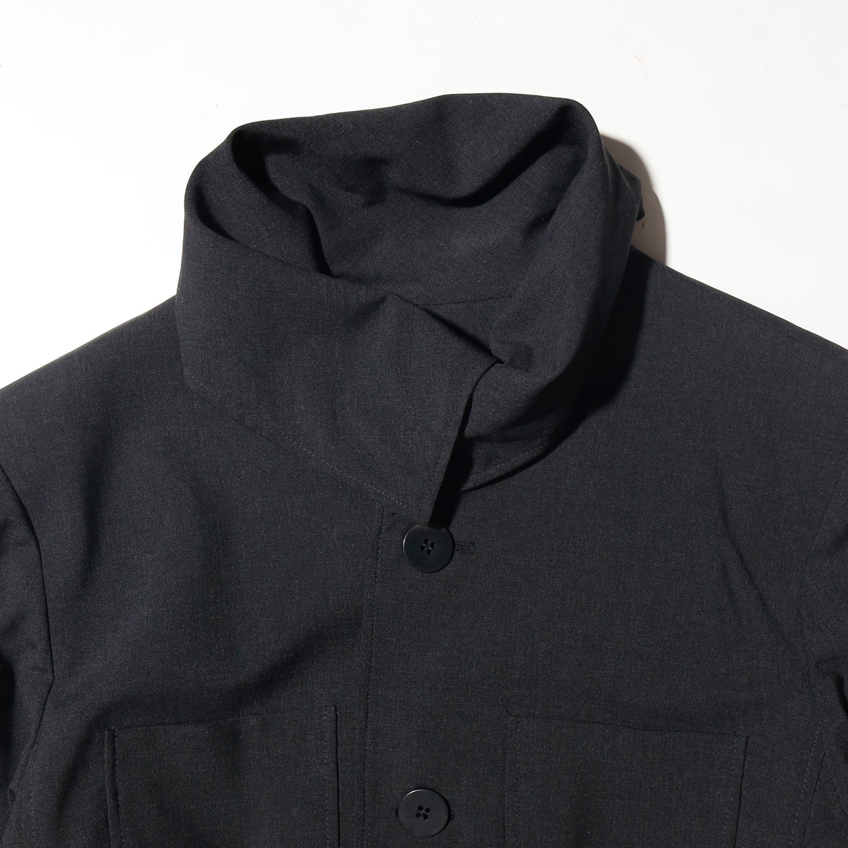 vintage stand collar torso jacket