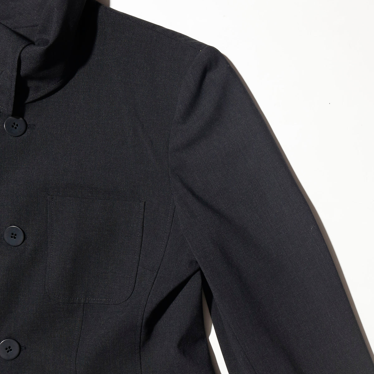 vintage stand collar torso jacket