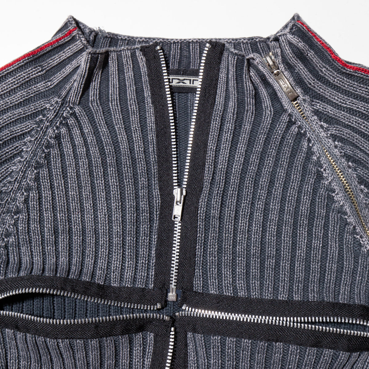 *one-off cross zip sweater