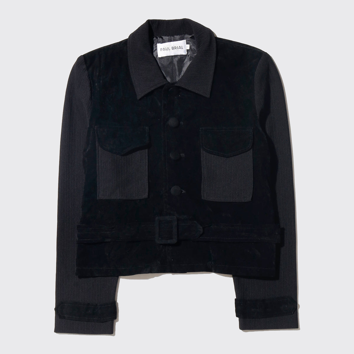 vintage belted velvet jacket