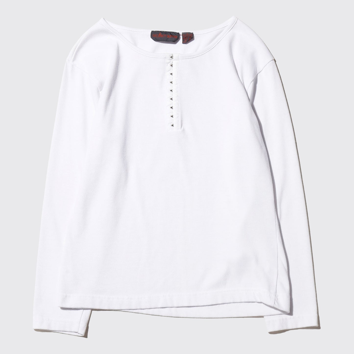 vintage cropped hook henry neck l/s