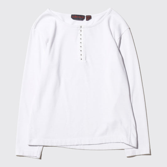 vintage cropped hook henry neck l/s