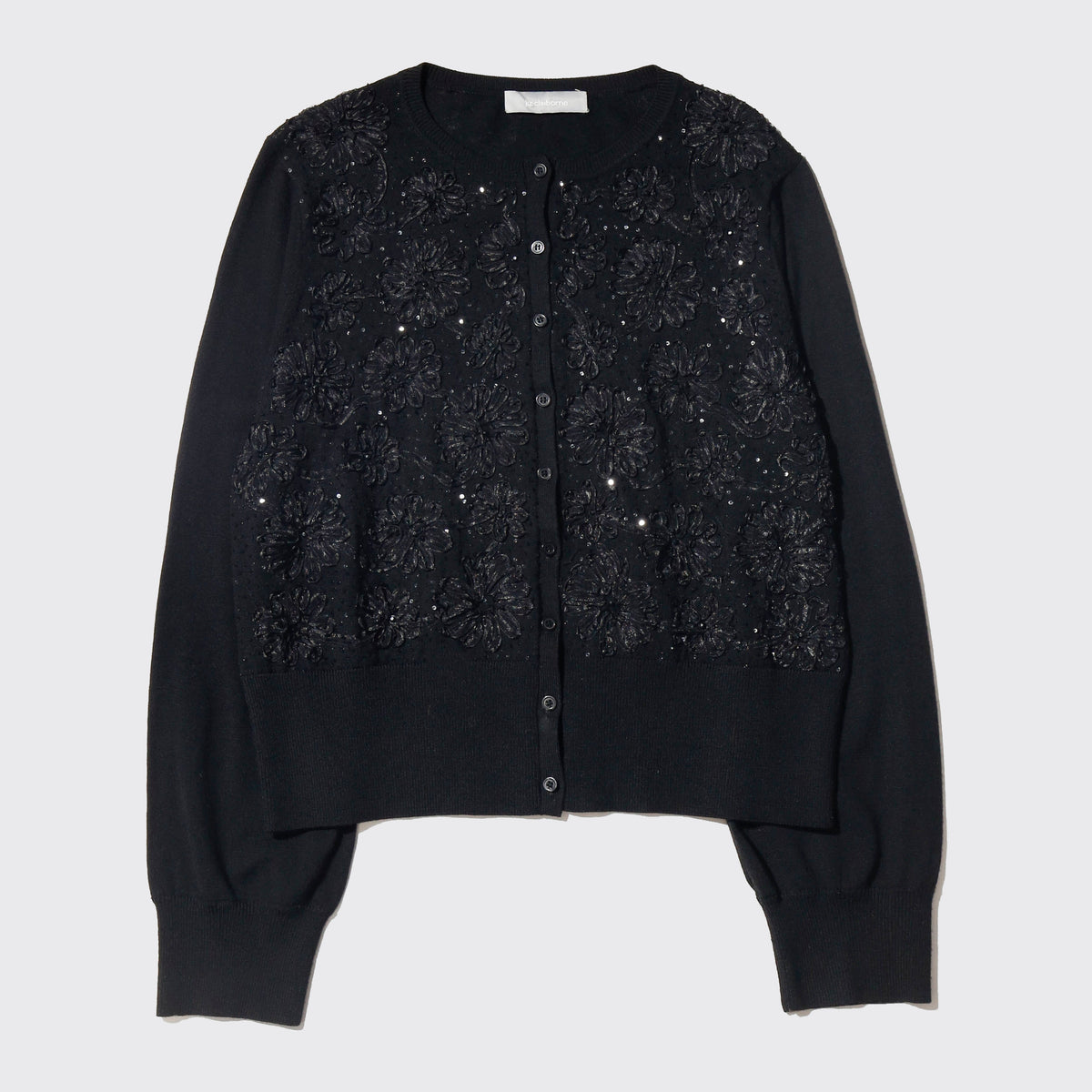 vintage cropped flower bijou cardigan