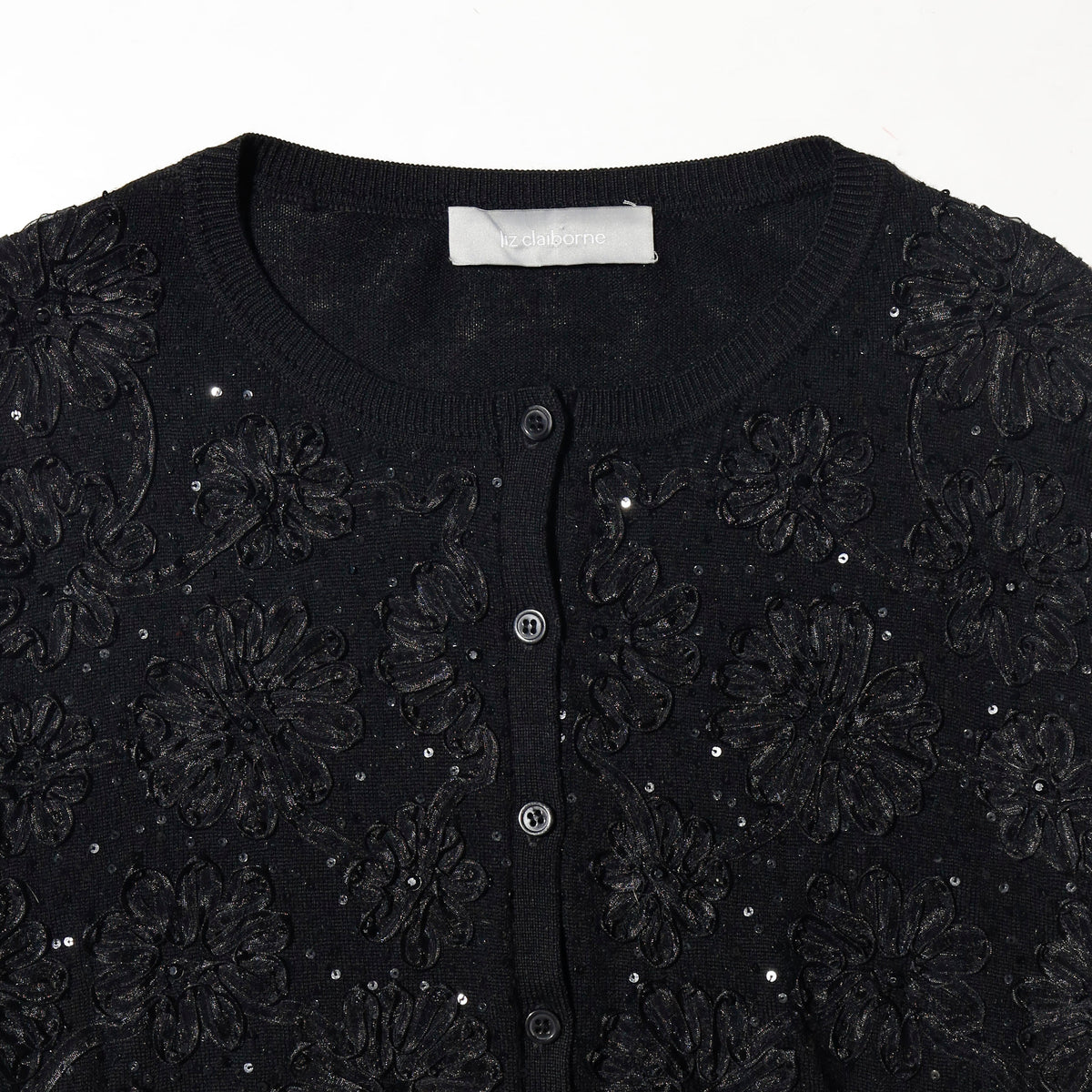 vintage cropped flower bijou cardigan
