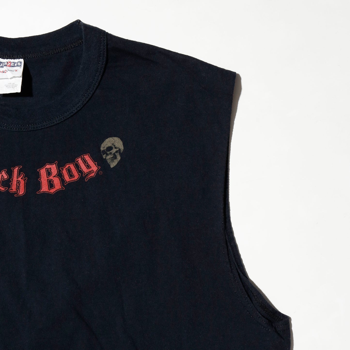 vintage 00's "sick boy" skull n/s t-shirt