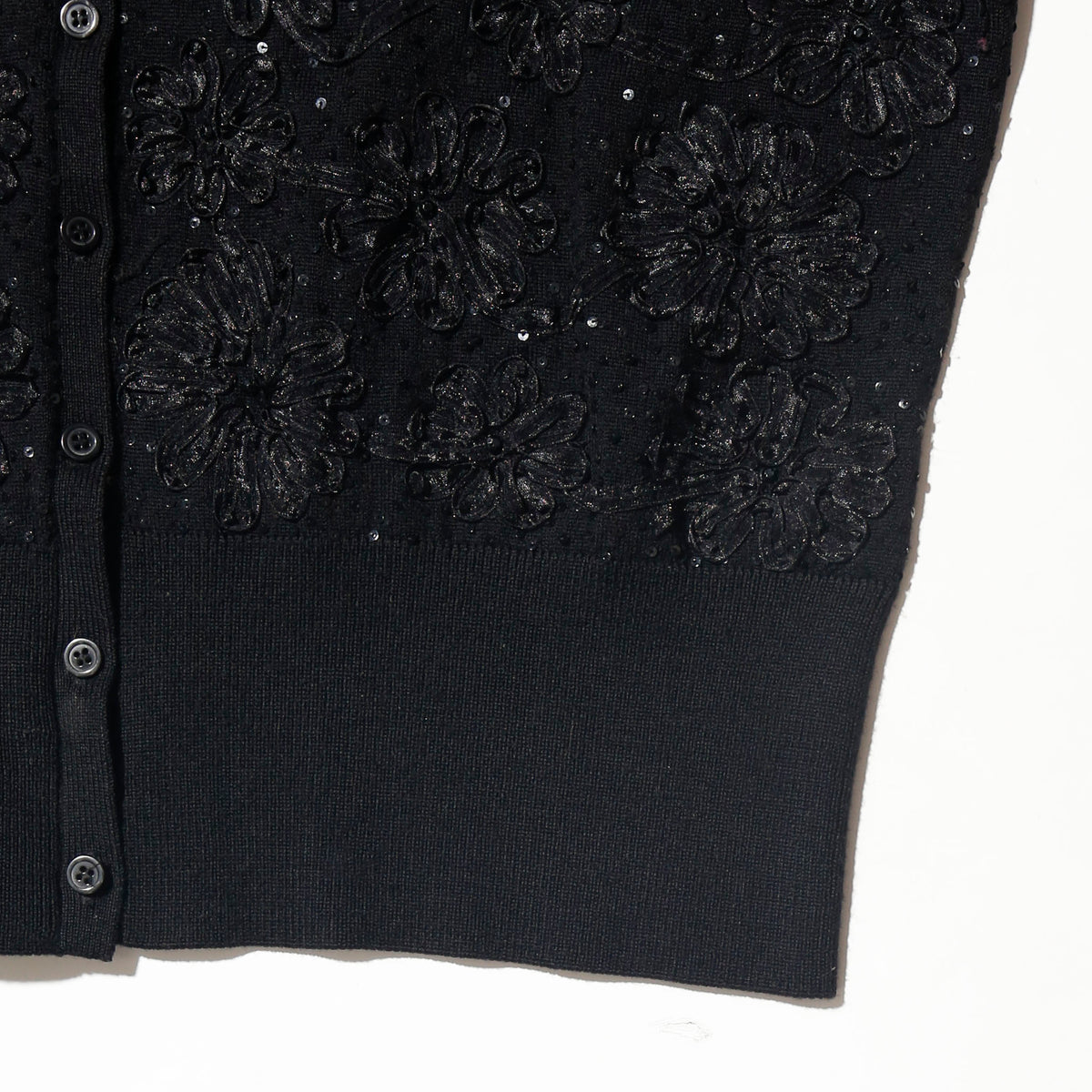 vintage cropped flower bijou cardigan