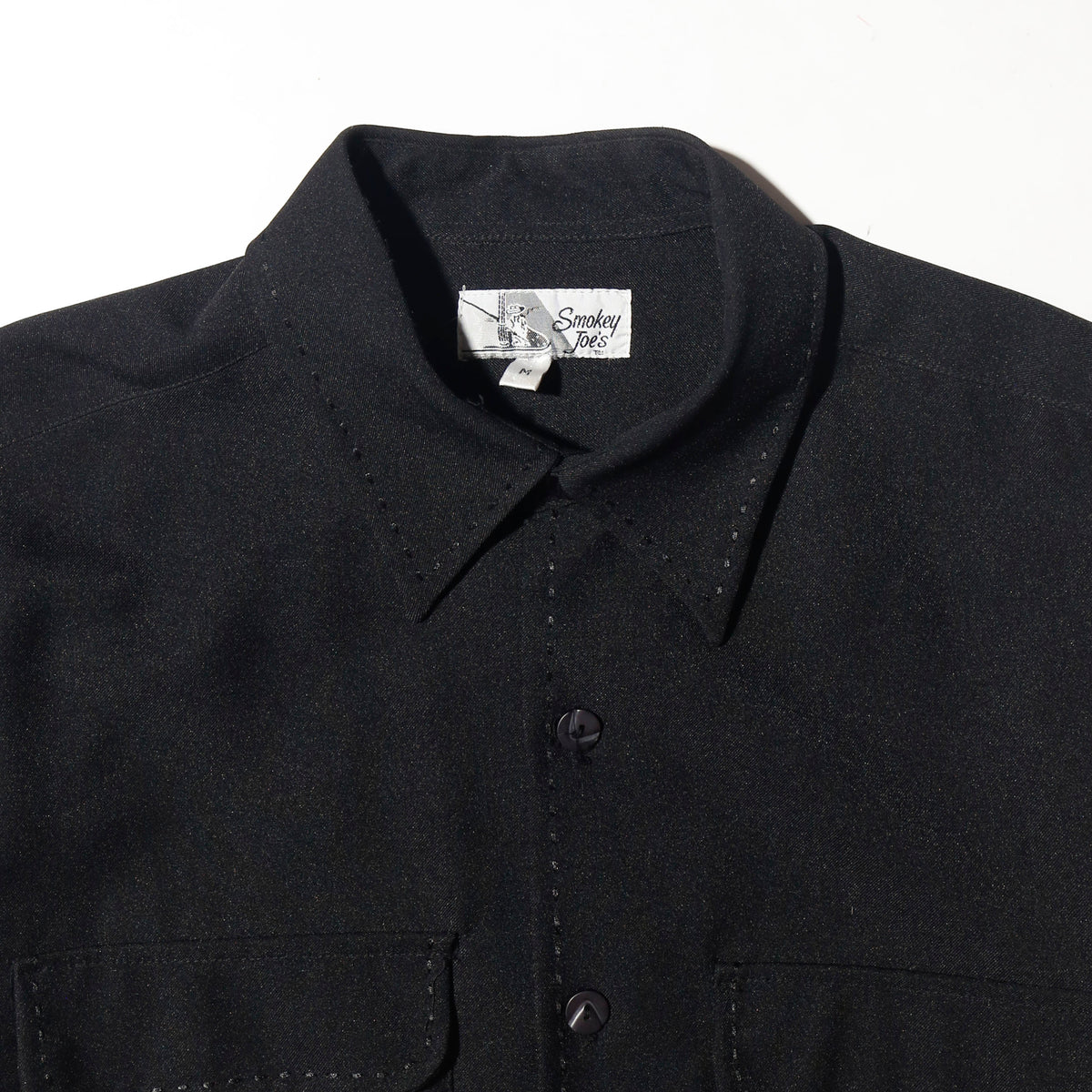 vintage 90's smocky joes stitched wide shirt