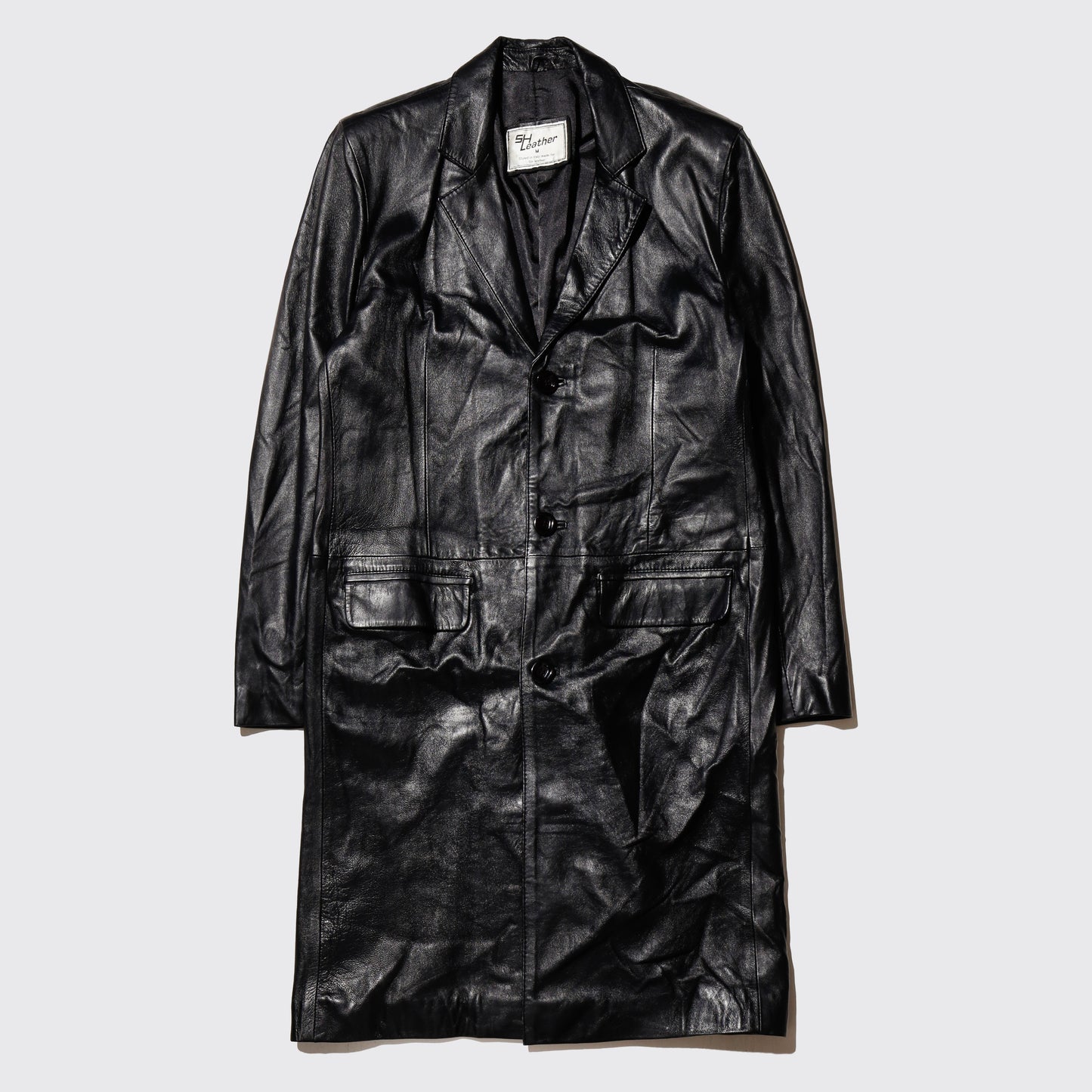 vintage 3b leather coat