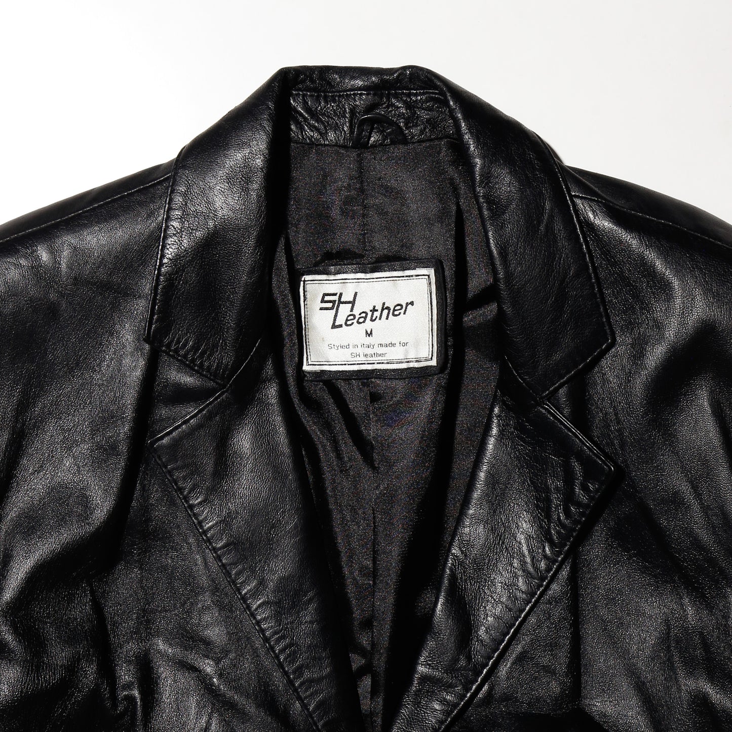 vintage 3b leather coat