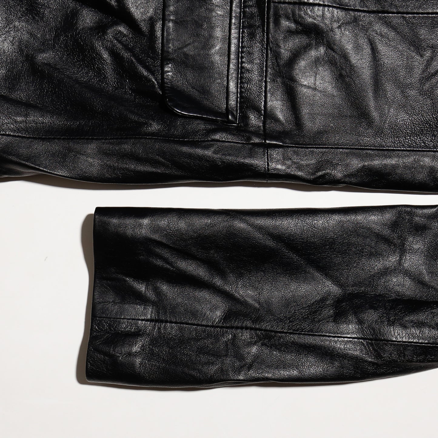 vintage 3b leather coat