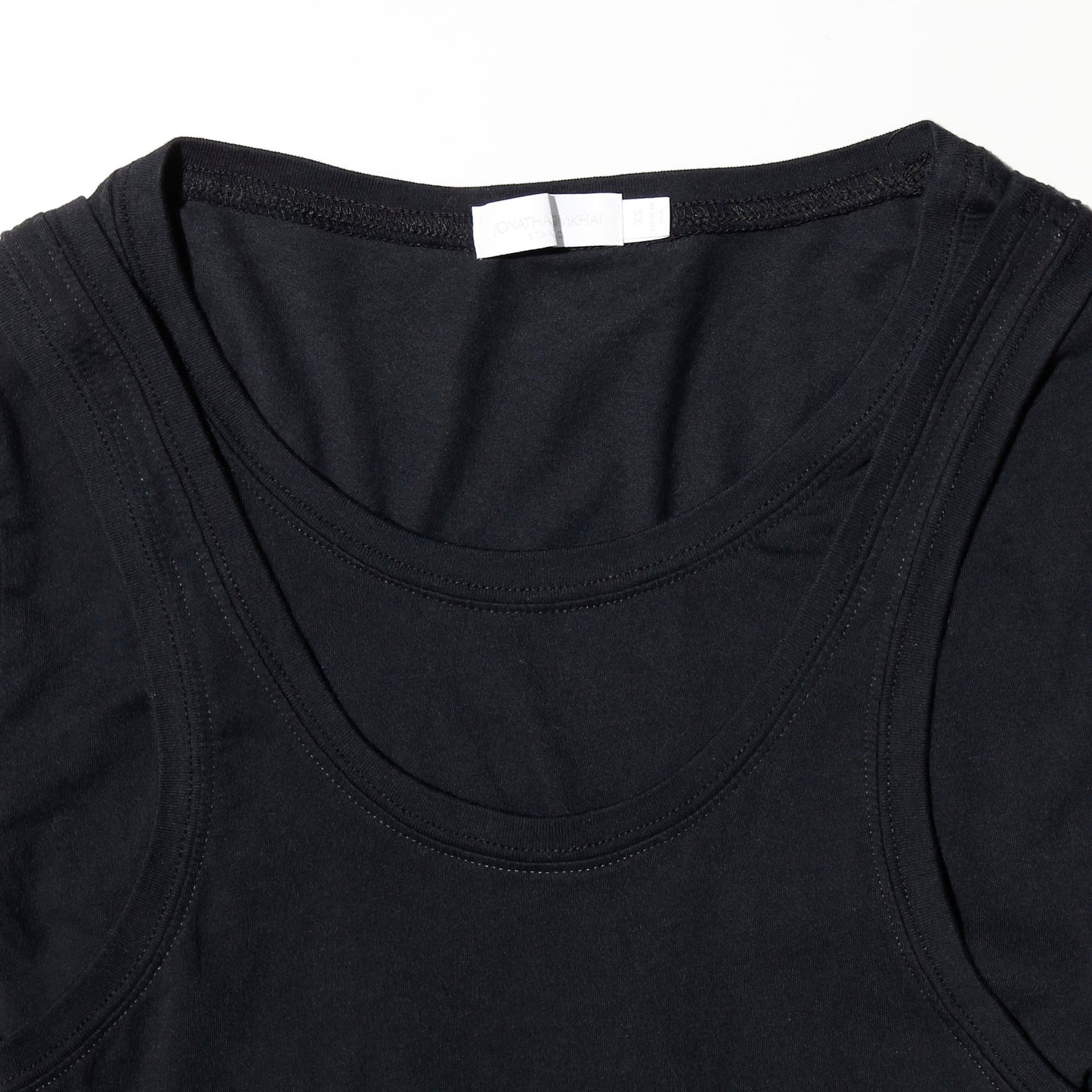 vintage cropped layered t-shirt