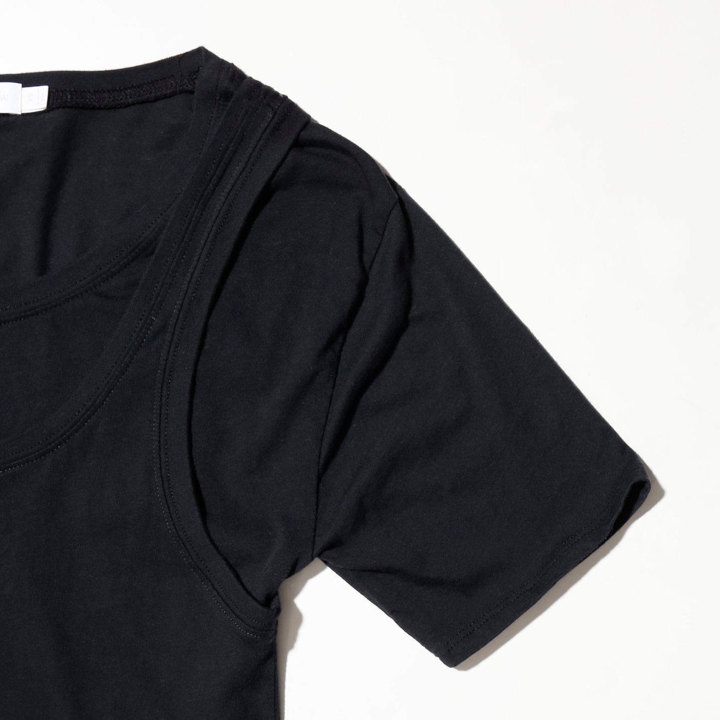 vintage cropped layered t-shirt