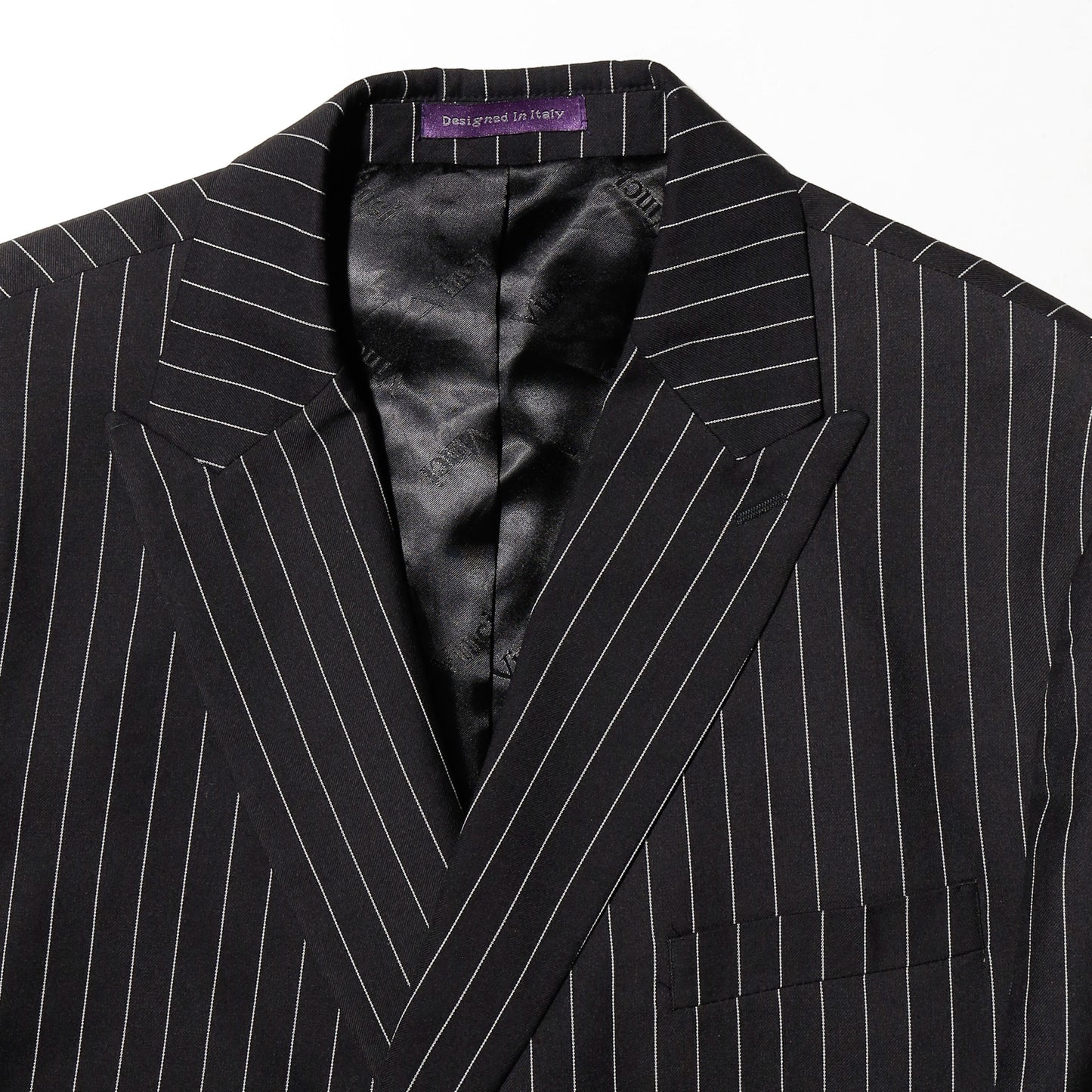 vintage stripe double breasted tailored jacket