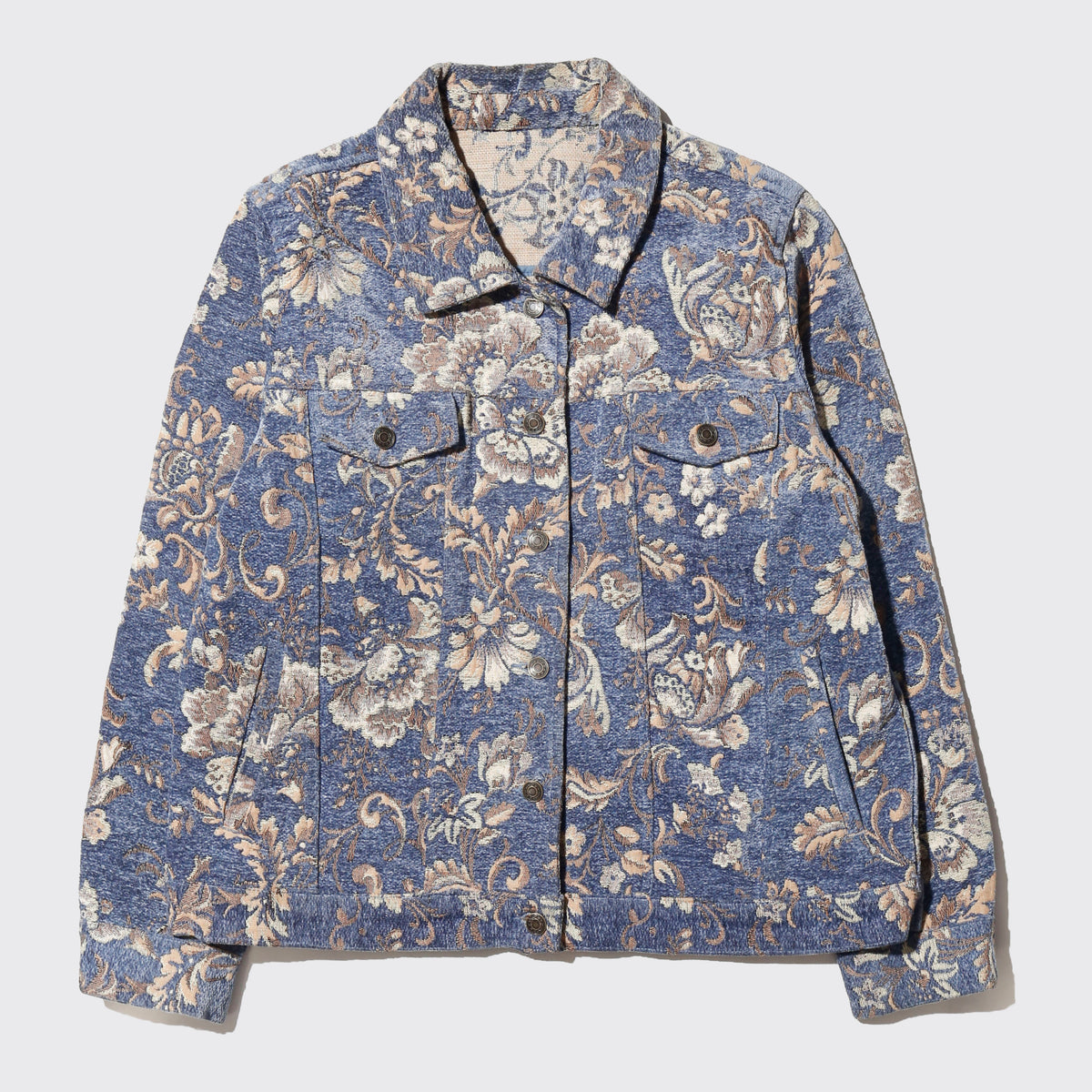 vintage floral gobelin truker jacket