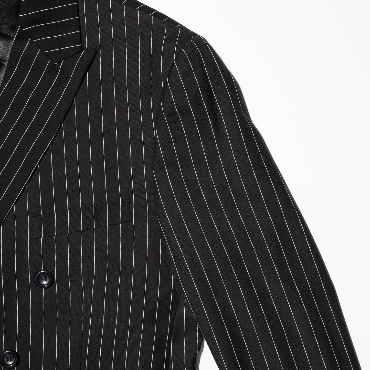 vintage stripe double breasted tailored jacket