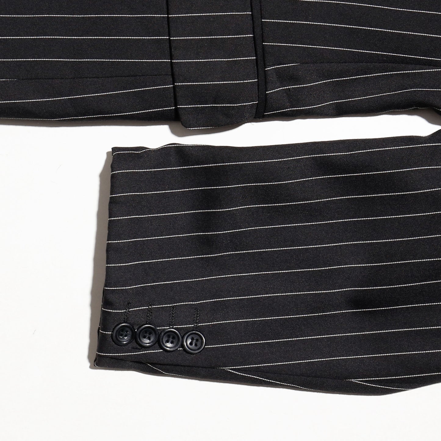 vintage stripe double breasted tailored jacket