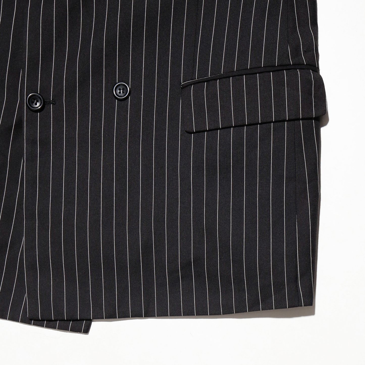 vintage stripe double breasted tailored jacket