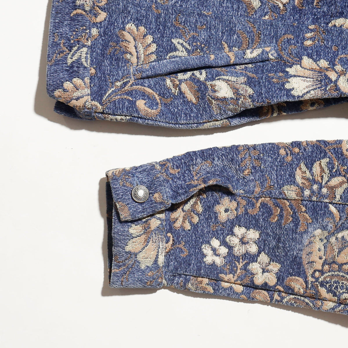 vintage floral gobelin truker jacket