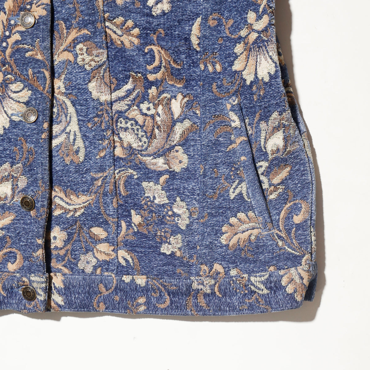 vintage floral gobelin truker jacket