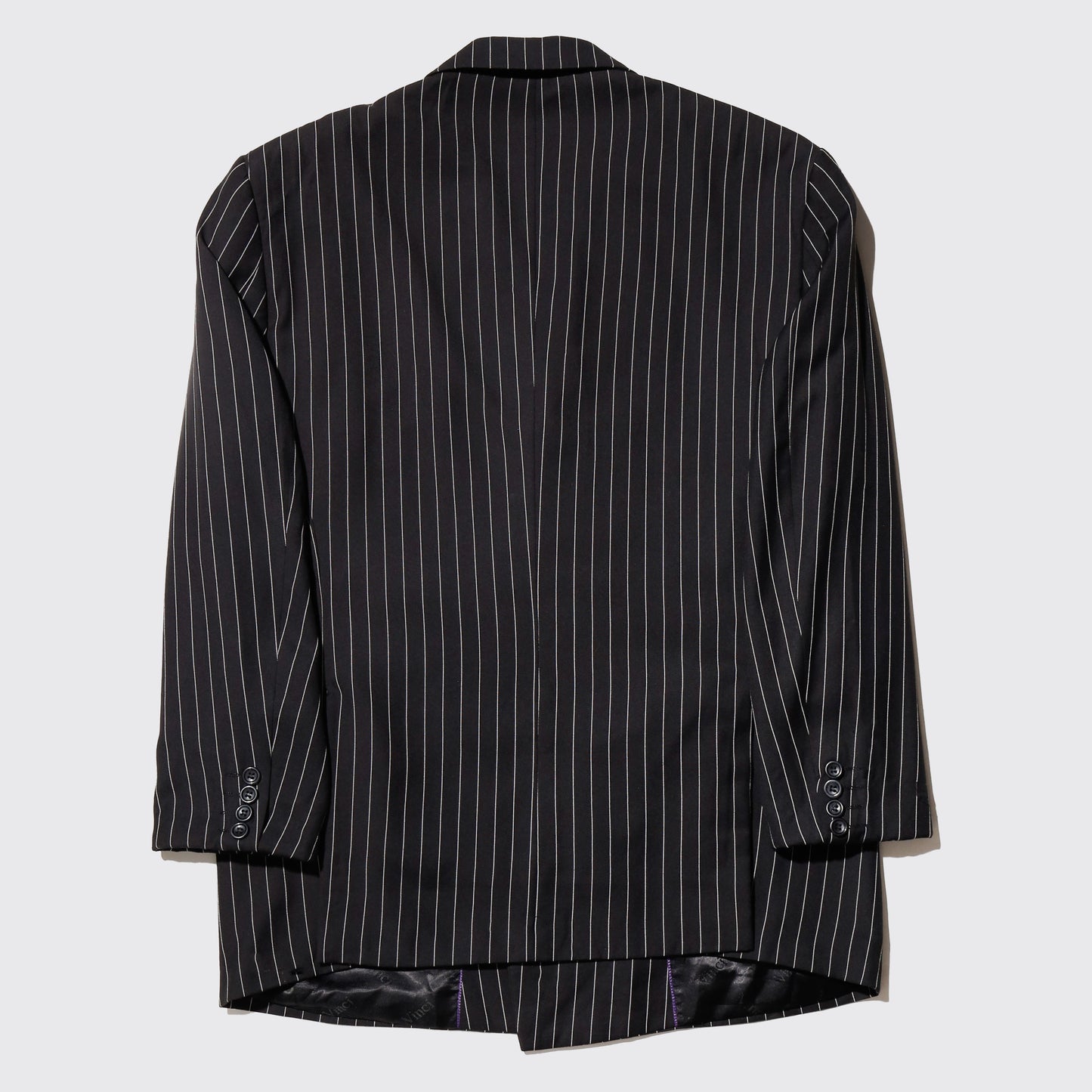 vintage stripe double breasted tailored jacket
