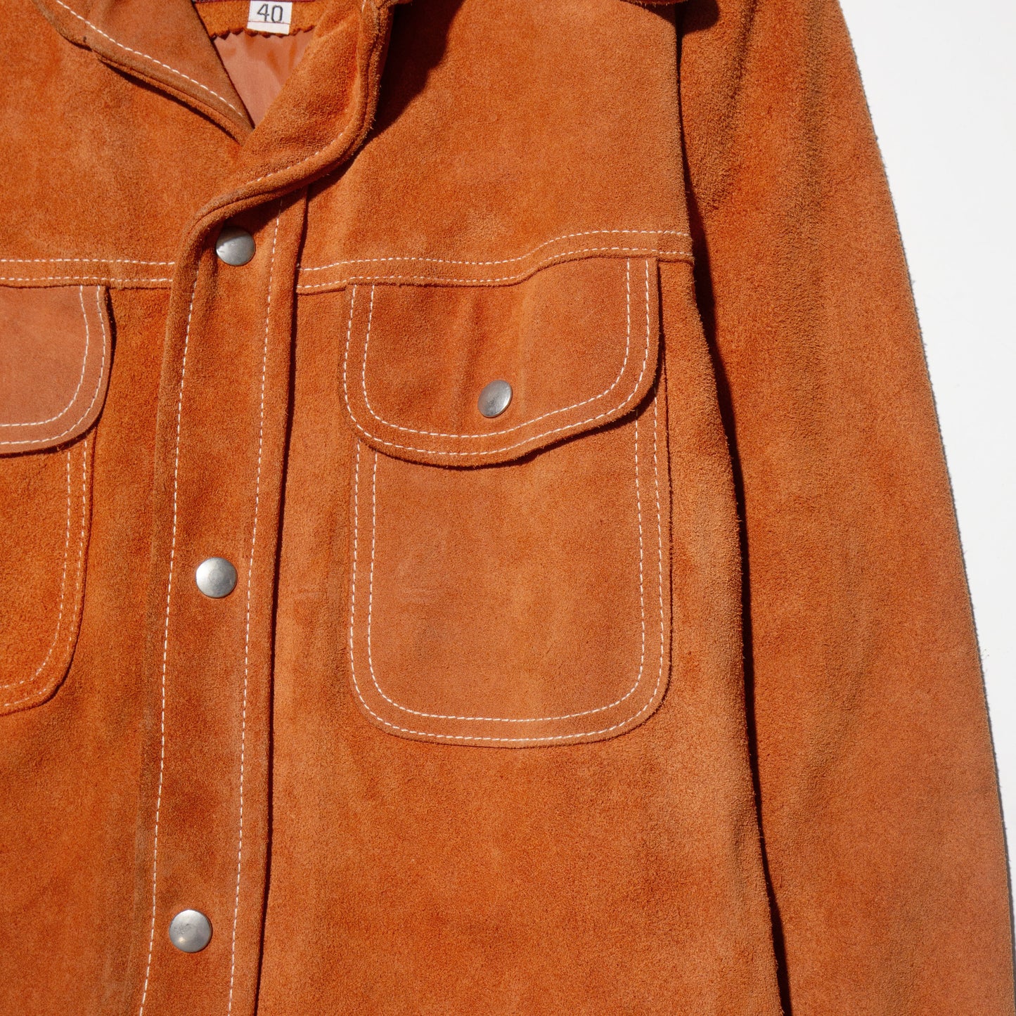 vintage 70's suede trucker jacket