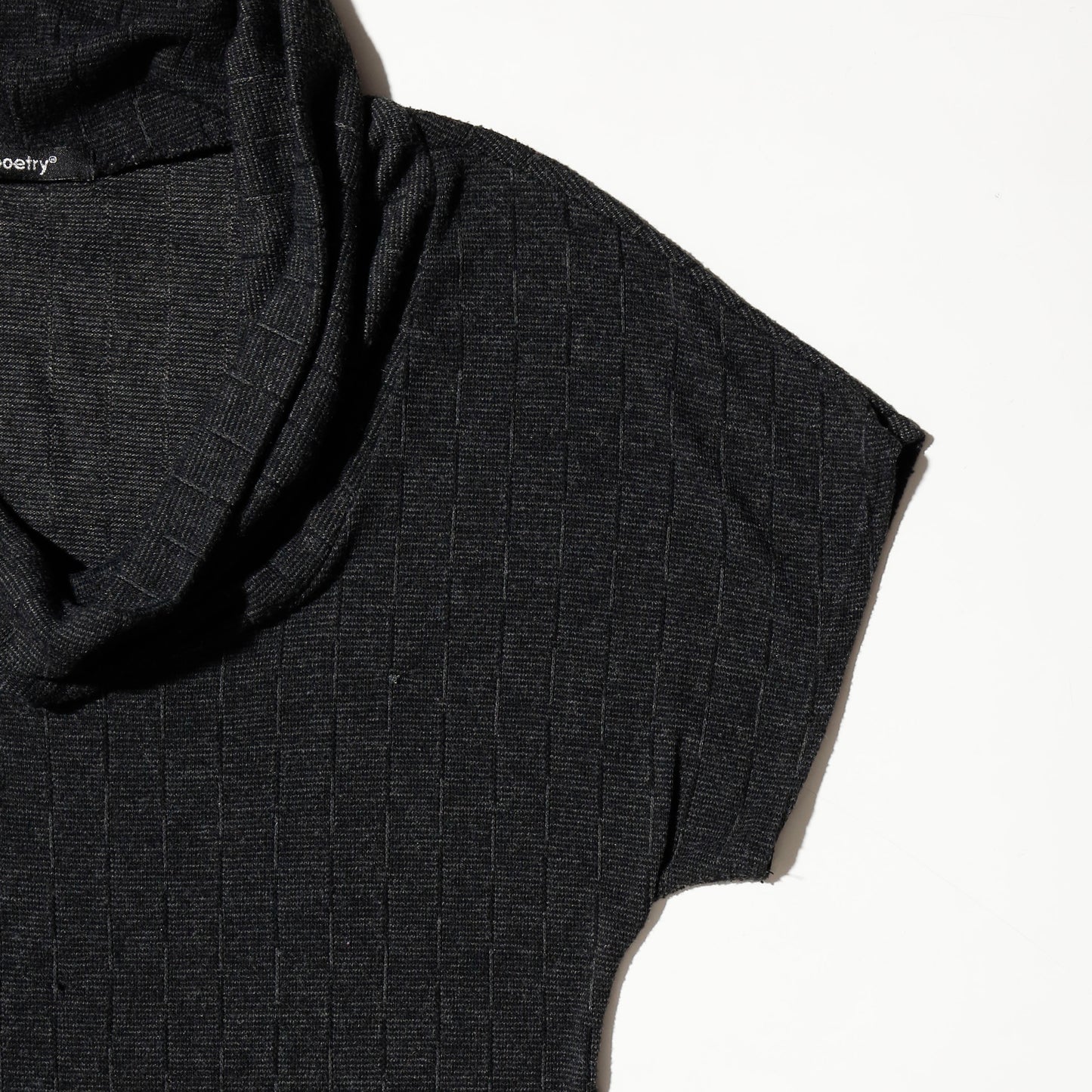 vintage stripe cowl neck h/s